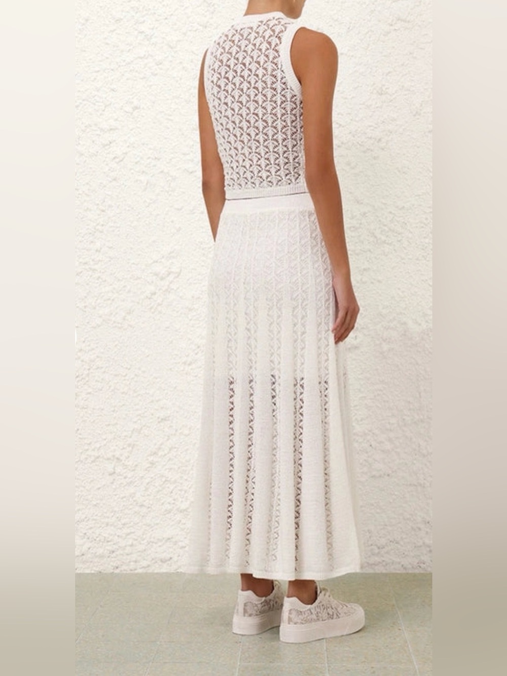 Zimmermann 

Wylie Crop Tank Top, Ivory - Picture 4 of 10